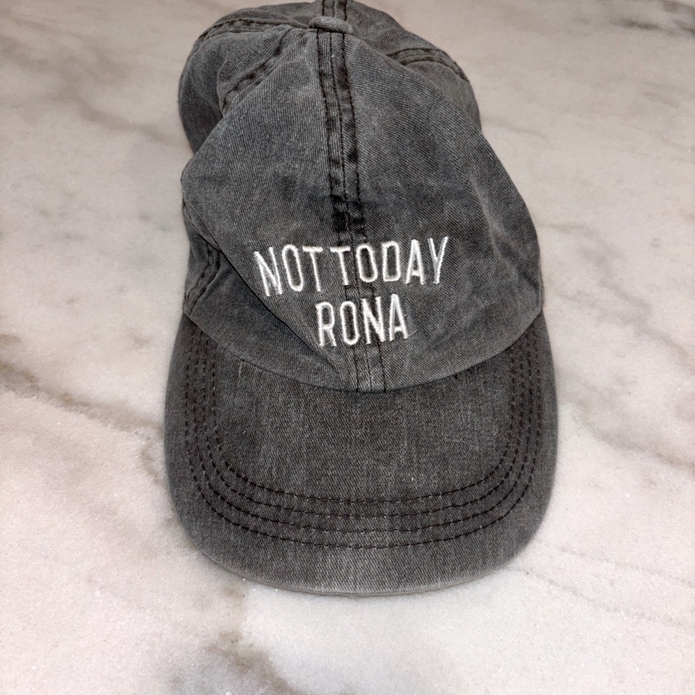 Gray 'Not Today Rona' Cap